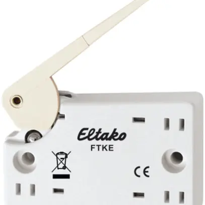 Contact de porte/fenêtre AP RF Eltako FTKE blanc 