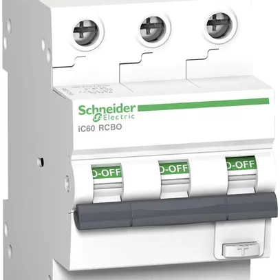 Disgiuntore differenziale Schneider Electric IC RCBO 10kA 3P 25A C 30mA tipo A 