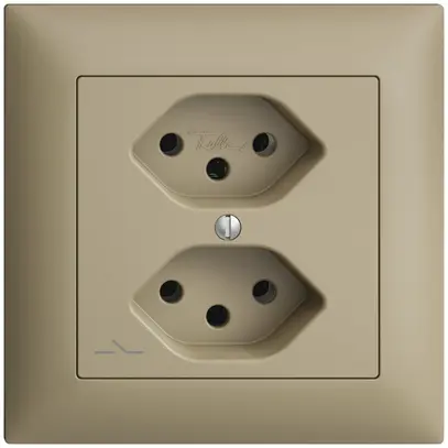 Prise ENC EDIZIOdue 2×T13 sand 1×S 