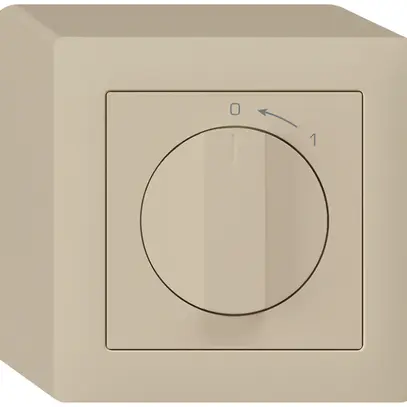 Contatto rotativo AP 0<1/1L beige kallysto con manopola 
