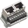 Interno RNIS R&M 2×RJ45/s 8P parallelo morsetti a vite, swissline 