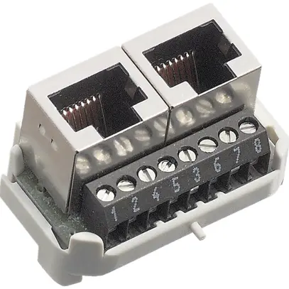 Intérieur RNIS R&M 2×RJ45/s 8P parallèle bornes à vis, swissline 
