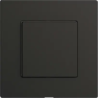 Kit copertura per interruttore 1c/1t Edue Wiser nero 