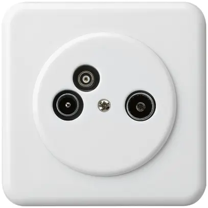 Presa d'antenna INC TV-R-Dati basico C 2GHz 4dB bianco 