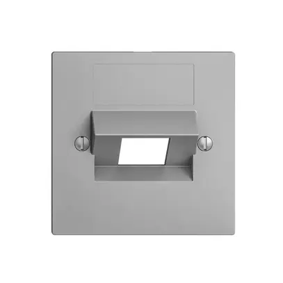 Placca frontale 1×RJ45 ITplus EDIZIOdue silver 