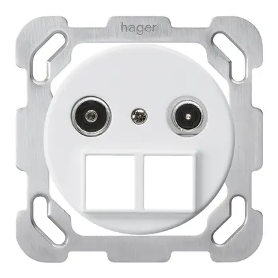 Prise multimédia ENC basico TV-R montage B 10.5dB 2GHz blanc 