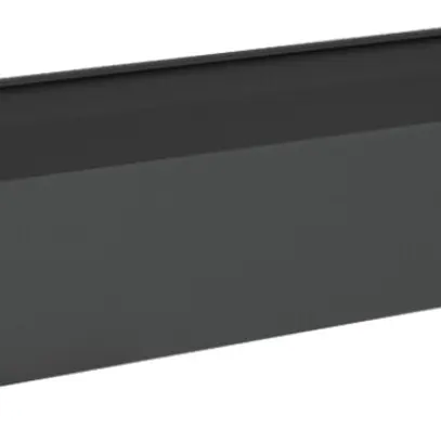 Zoccolo Hager univers 200×1300×400mm per armadio FR nero RAL 9005 