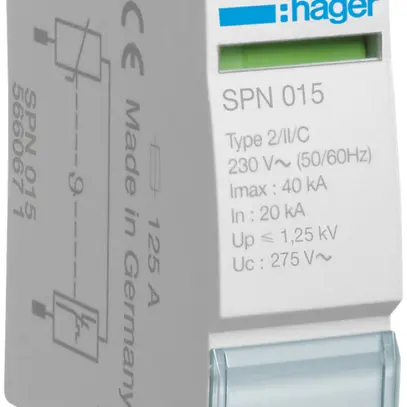 Cartuccia di ricambio Hager per TN-C-S 