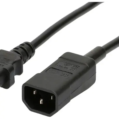 Câble d'appareils MH PVC 10A 230V 3×1mm² C14/C13 3m noir 