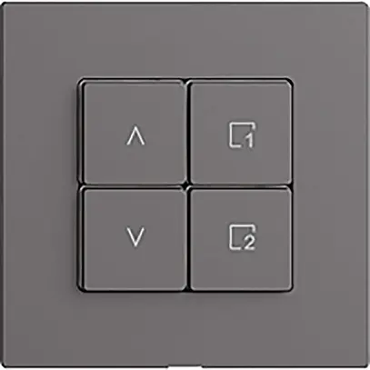 Nebenstelle 1K/4T zu Storenschalter Szene Edue Wiser dunkelgrau 