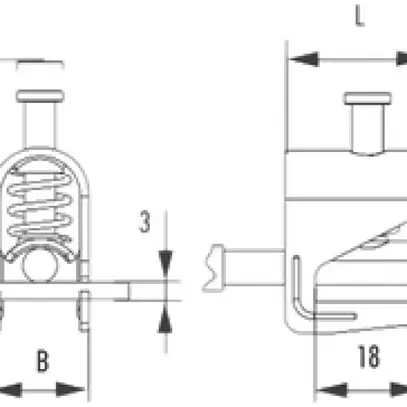 Morsetto schermato 1.5…6.5mm ottone per barra colletrice F18 
