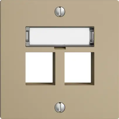 Kit de montage EDIZIOdue F, sortie droite, pour 2×Keystone, sand 