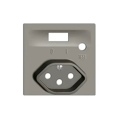 Kit frontal EDIZIOdue pour prise FI gris foncé 