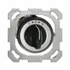 Contatto rotativo INC 1>0<2 nero con manopola 