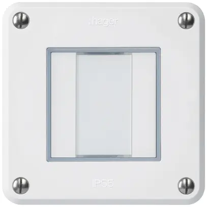 Tasto INC robusto C KNX 2× bianco s/e-link 