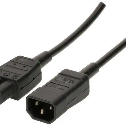 Cavo d'apparecchio MAX HAURI Td 3×1mm² 2.5m nero spina C14/C15 