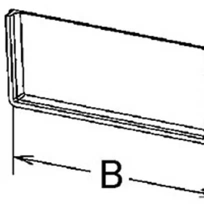 Embout de fermeture Niedax 200×80mm 