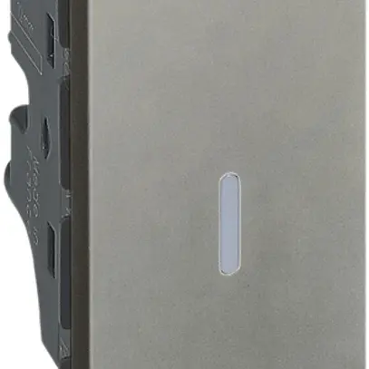 Interruttore a pulsante INS S3 ARTEOR, 1 modulo, magnesio 