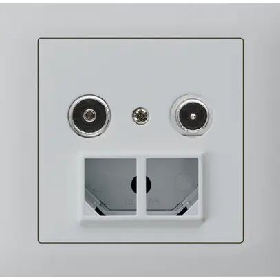 Prise multimédia INC kallysto R-TV boîte INC G3 montage T 4dB 2GHz gris clair 