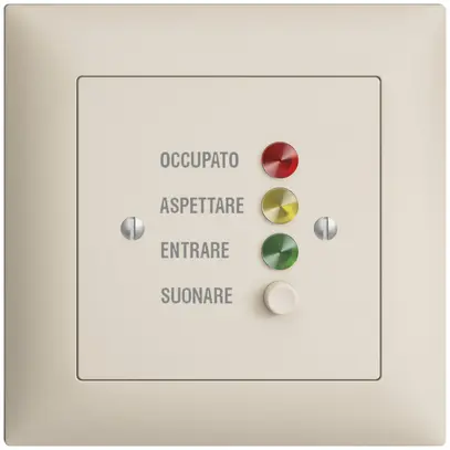 Station de porte ENC EDIZIOdue pour signaux d'appel, crema 