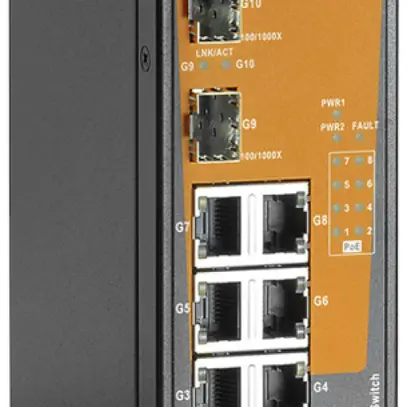 Switch WM IE-SW-EL10-8GTPOE-2GESFP, 8×RJ45 GbE+2×SFP GbE unmanaged 
