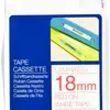 Cassette ruban Brother TZe-242 18mm×8m, blanc/rouge 