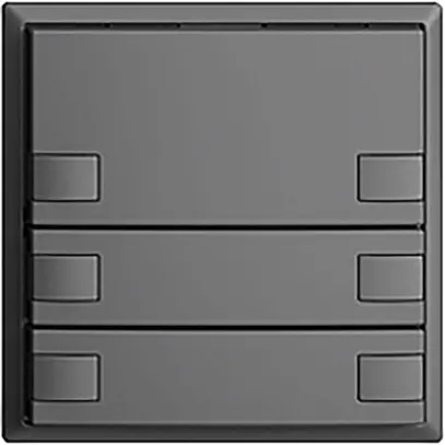 Pulsante INC KNX 6×EDIZIOdue grigio scuro RGB senza LED 