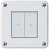 Pulsante per tapparelle KNX INC Hager BA robusto C doppio 86×86mm bianco 
