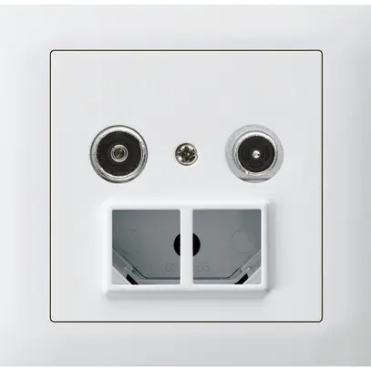 Prise multimédia INC kallysto R-TV avec boîte INC G3 montage T 19dB 2GHz blanc 