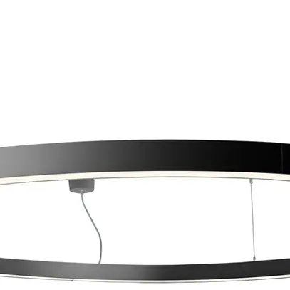 Luminaire suspendu LED Sylvania Nilo 88W 9120lm 830 DALI EM Ø1200mm noir 