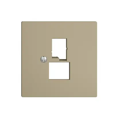 Plaque frontale EDIZIOdue sand pour prise DSL à large bande 