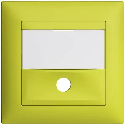 Kit frontal ENC EDIZIOdue lemon 88×88mm pour poussoir de sonnerie 