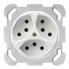 Insert pour prise ENC basico 3×type 13 blanc avec sécurité enfants 