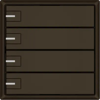 Universaltaster EDIZIO.liv UNI SNAPFIX® 12…48V m.LED blau 4× 1-Tbed.br 