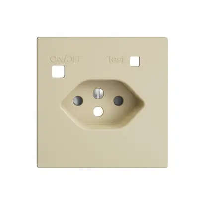 Kit frontal EDIZIOdue pour prise FI F, T13, shutter, vanille 