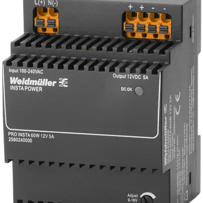 Alimentation à découpage Weidmüller Connect Power PRO INSTA 60W 12V 5A 