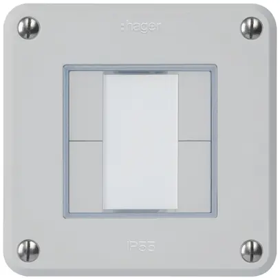 Tasto INC robusto C KNX 4× grigio chiaro s/e-link 