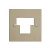 Plaque frontale 1×TT,2×RJ45 sand ITplus ITM EDIZIOdue 