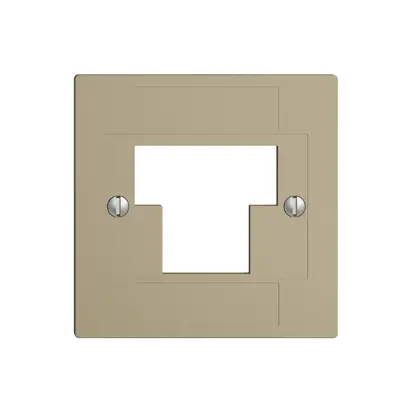 Placca frontale 1×TT,2×RJ45 sand ITplus ITM EDIZIOdue 