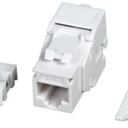 Modulo di raccordo INFRALAN RJ45 cat.6A/u ISO/IEC Keystone, bianco 