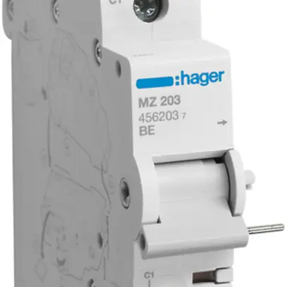 Interruttore a corrente lavoro Hager 230…415VAC 110…130VDC p.disgiuntore, a vite 