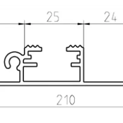 Selbstbauprofil Almatec SBG 210, 3m 