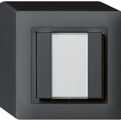 Poussoir universel AP 2×kallysto sans LED anthracite 