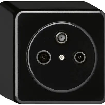 Presa AP basico TV-R-SAT nero 