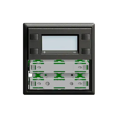 Placca frontale RTH KNX 1…4×EDIZIOdue nero con LED RGB 