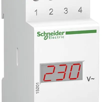 Voltmètre INC Schneider Electric 0…600VAC VLT Clario 