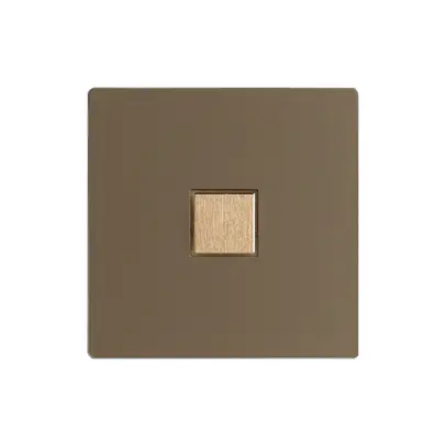 Abdeckset EDIZIOdue elegance für 1×Taster hazel 