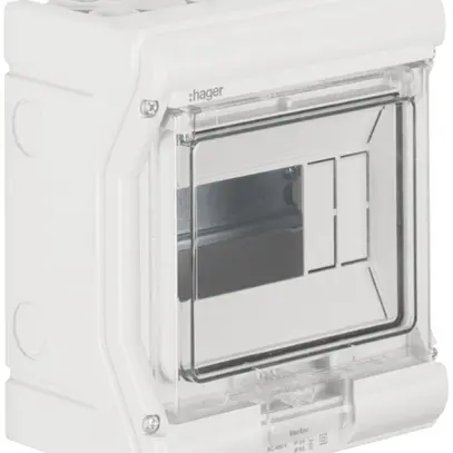 Quadro di distribuzione AP Hager vector 1 fila 6UM IP54/IP65 165×190×113mm 