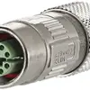 Buchse M12-X Kat.6A geschirmt feldkonfektionierbar IP67 