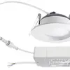 Downlight LED ESYLUX ELSA-2 Ø98 DALI 5W 3000K, 500lm, blanc 
